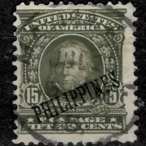 U.S. Possession Philippines 1903/04 Stamp Olive Green Henry Clay issue