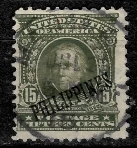 U.S. Possession Philippines 1903/04 Stamp Olive Green Henry Clay issue