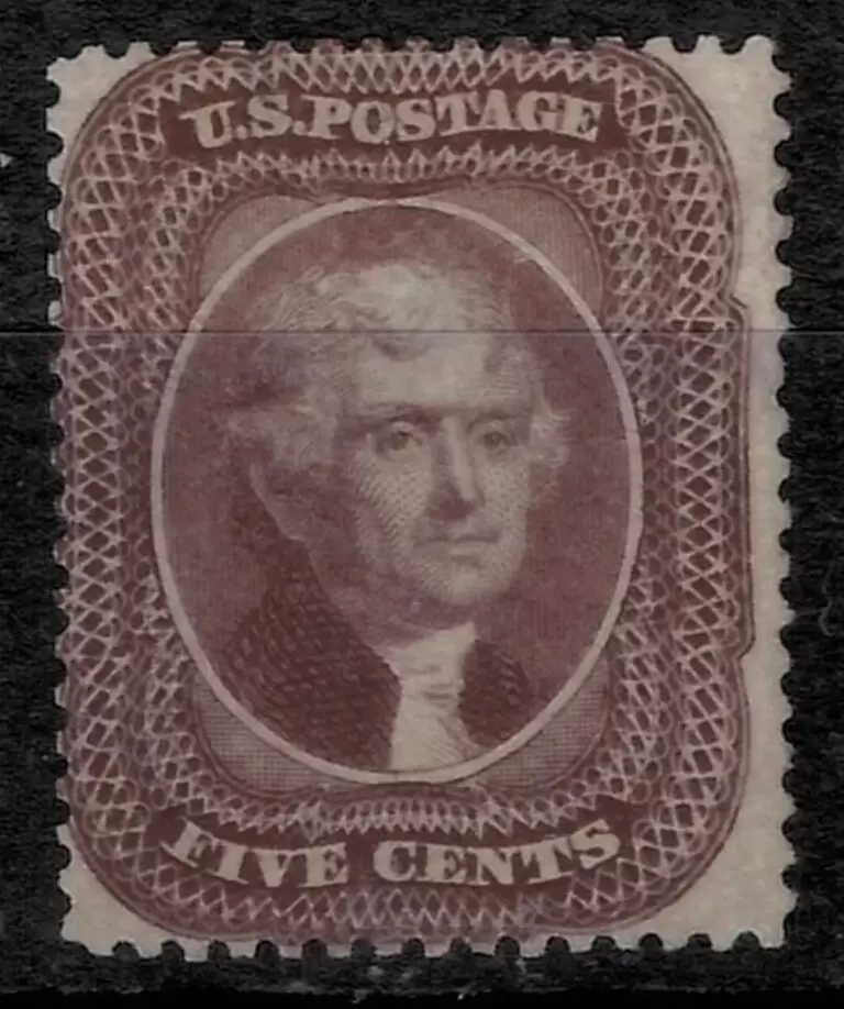 USA 5 cent year 1860 - Jefferson Unused stamp