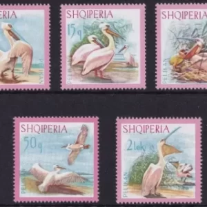 Albania year 1967 stamps WWF - Birds - Dalmatian Pelican full set ☀ Mint never hinged (**)