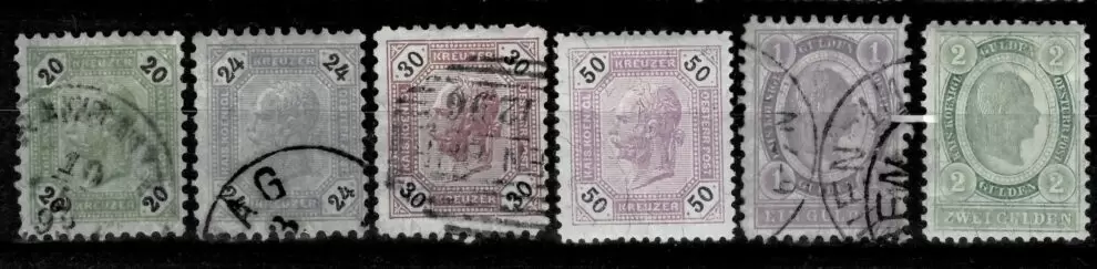 Austria Empire 1891/96 postage stamps set