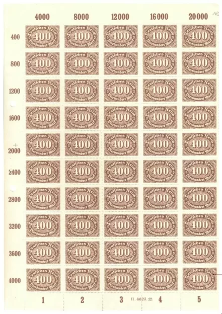 Germany Weimar Republic 1922 400m