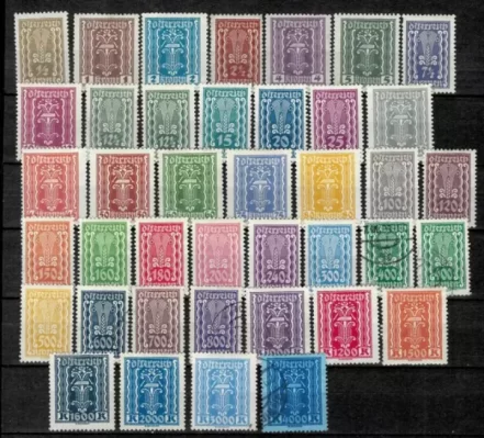 Austria year 1922 Agriculture complete set