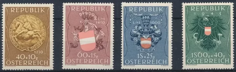 Austria year 1949 stamps War Charity set