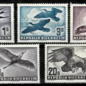 Austria year 1952/53 Fauna - Birds set of stamps Cat value 360 Eur