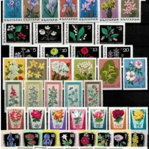 Collection of Eastern Europe Flowers and plants 16 Complete sets of stamps