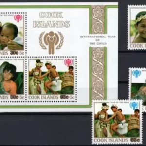 Cook Islands 1979 International Year of the Child postage stamps