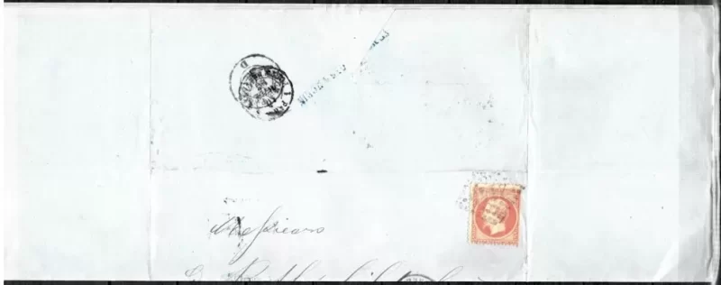 France 1868 Old Cover to Rothschild family / Bank in Paris