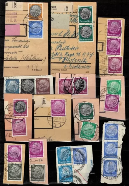 German Reich 1932/35 Paul von Hindenburg Cuts / Used lot
