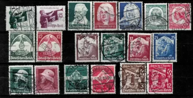 German Reich 1932/40 Lot of Used full set of stamps