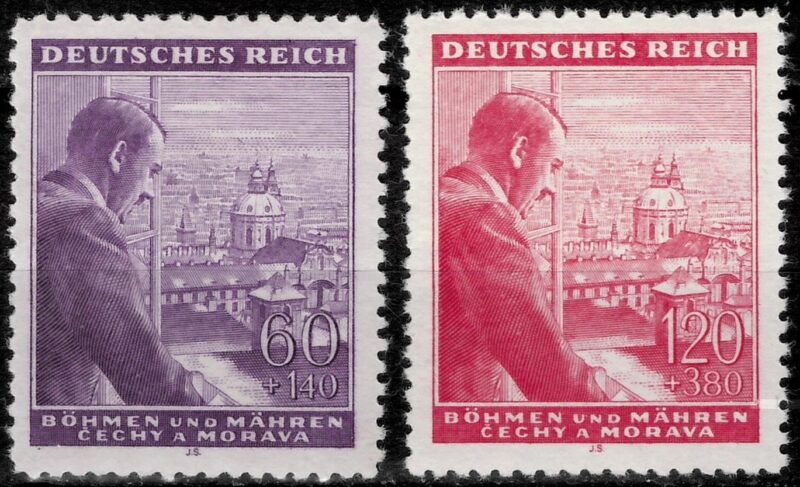 German Reich / Bohemia & Moravia year 1943 stamps - Adolf Hitler - Complete set