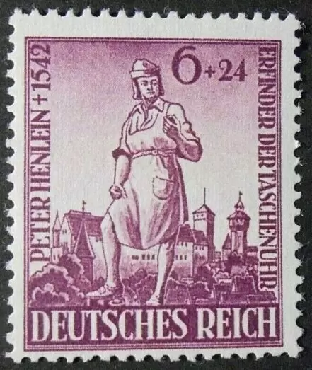 German Reich year 1942 Peter Henlein MNH**stamp