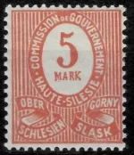 Germany / Upper Silesia year 1920 5m Oberschlesien MNH stamp