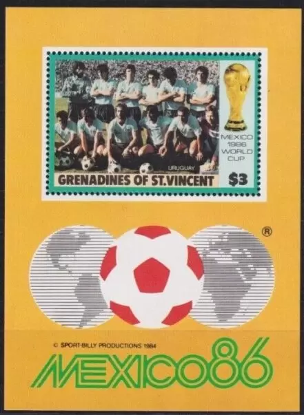 Grenadines of St. Vincent year 1986 stamps FIFA Football World Cup Mexico