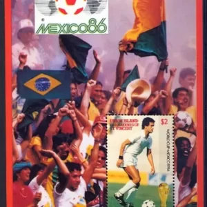 Grenadines of St. Vincent year 1986 stamps FIFA Football World Cup Mexico