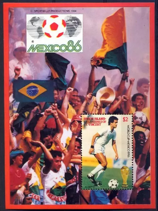 Grenadines of St. Vincent year 1986 stamps FIFA Football World Cup Mexico