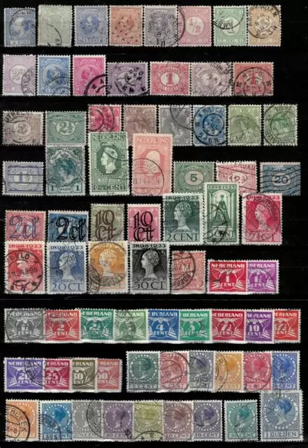 Netherlands 1867/1928 Used lot stamps
