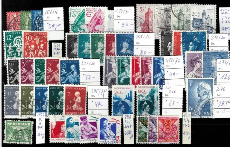 Netherlands year 1910/40 Used stamps