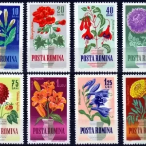 Romania 1964 Garden Flowers MNH stamps