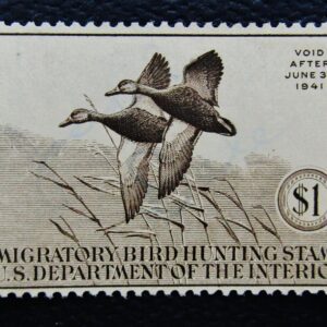 USA year 1941 Duck stamp $1 Scott RW7 MNG/Used