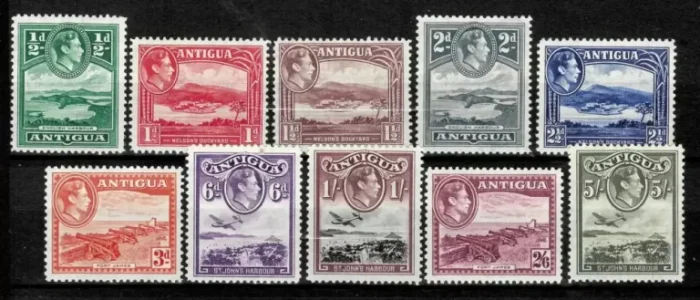 Antigua year 1938 stamps Short Set MHH/MH