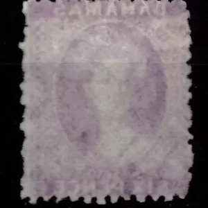 British Bahamas year 1863 6d deep lilac Unused stamp MNG