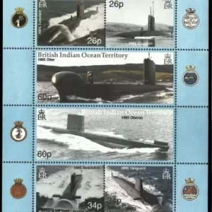 British Indian Ocean 2001 Royal Navy Submarine Service postage stamp