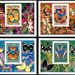 Burkina Faso year 1996 stamps- Insects Butterflies full set MNH**