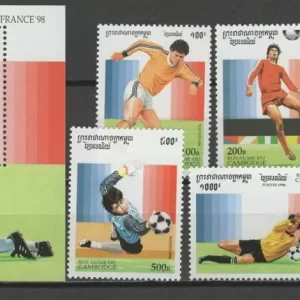 Cambodia 1998 Soccer – World Cup France stamps set