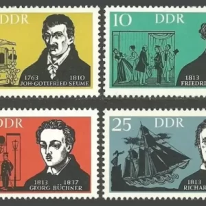 DDR Germany Stamps 1963 Famous people / German Artists set