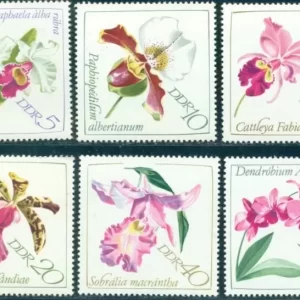 DDR Germany Stamps year 1968 - Flowers - Orchids full set MNH**