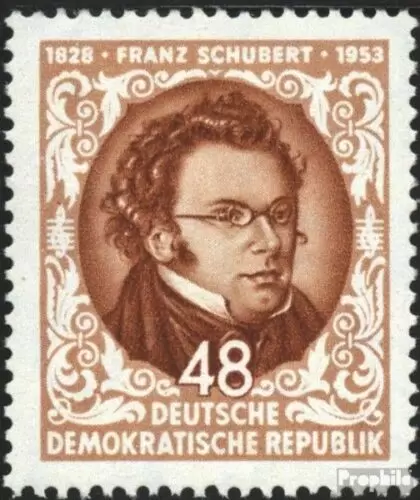 East Germany / DDR 1953 Franz Schubert postage stamps