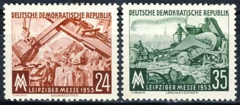 East Germany / DDR 1953 The Leipzig Fair MNH stamps