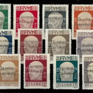 Fiume year 1921 stamps Provisional Government