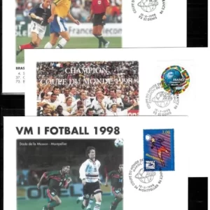 France year 1998 Soccer - World Cup France 12 FDC set