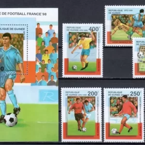 Guinee 1998 Soccer – World Cup France postage stamps set