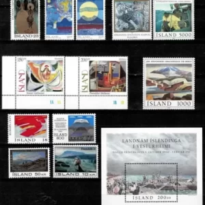 Iceland Art / Paintings MNH stamps