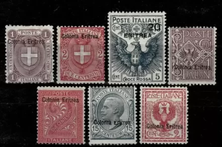 Italian Eritrea 1893/1920 postage stamps