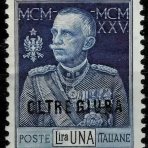 Italian Oltre Giuba 1925 1 Lire postage stamp