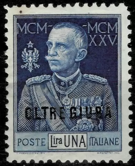 Italian Oltre Giuba 1925 1 Lire postage stamp