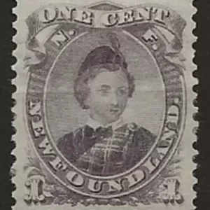 Newfoundland year 1868 1c Prince of Wales Unused stamp