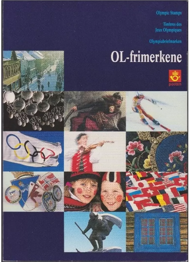 Norway Folder Olympic Stamps 1992 – 1993 Olympic winter games, Lillehammer