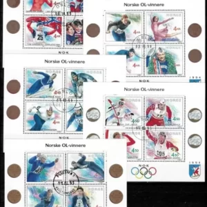 Norway Olympic Games Lillehammer 1994 full set MNH / canceled