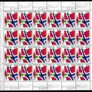 Norway year 1994 stamps – Olympic Games Lillehammer Complete set in sheets