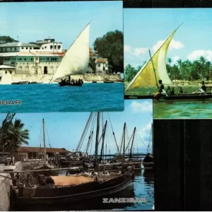 Old Postcards Tanzania / Denmark Boats / Ships