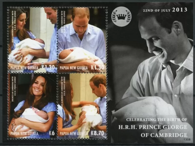 Papua New Guinea 2013 stamps ☀ Birth Prince George Royal Baby MSS ☀ MNH**