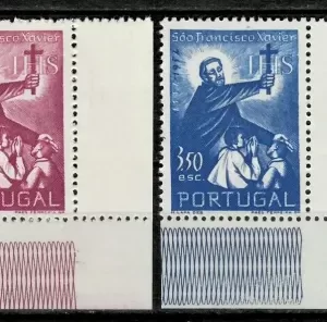 Portugal year 1950 stamps - 400th An. Death of Saint Francisco Xavier complete set