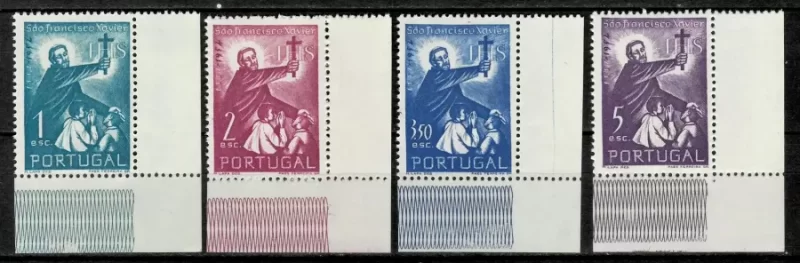 Portugal year 1950 stamps - 400th An. Death of Saint Francisco Xavier complete set