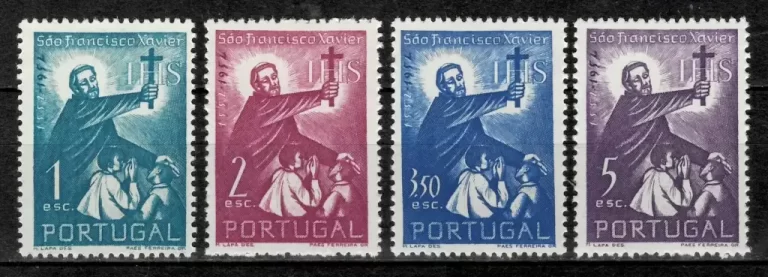 Portugal year 1952 Saint Francisco Xavier set