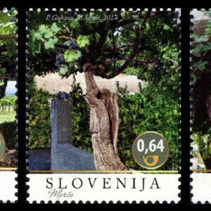 Slovenia year 2014 stamps - Flora / Fruits Wine Grapes complete set MNH**